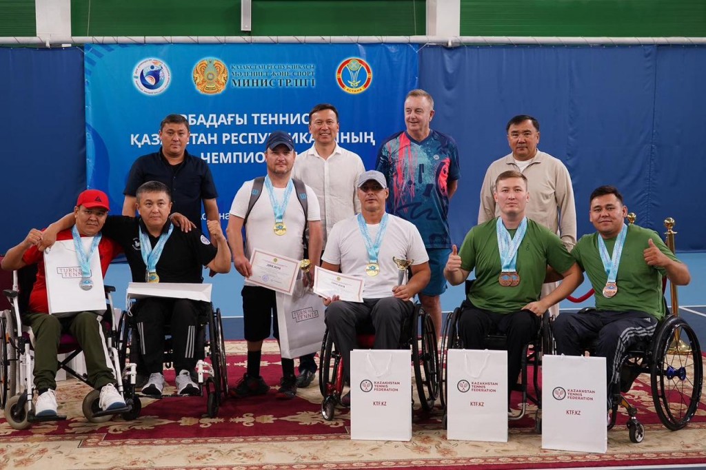 Карагандинцы стали чемпионами Казахстана по теннису на колясках
