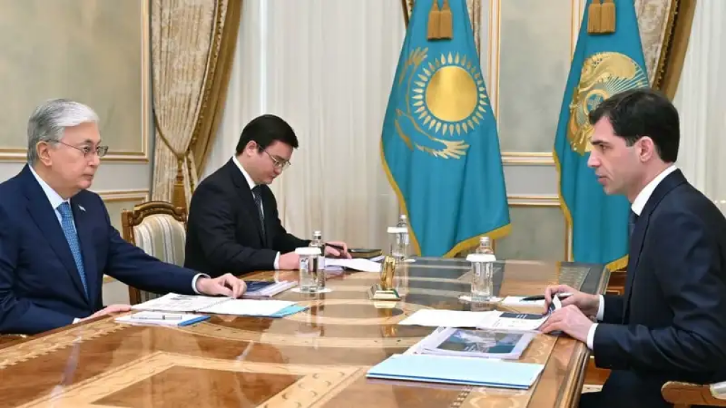 Глава государства принял председателя совета директоров АО Qarmet, руководителя группы компаний Allur Андрея Лаврентьева