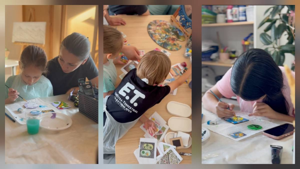 Краски детства: в Караганде прошел творческий мастер-класс для детей сотрудников ДУИС