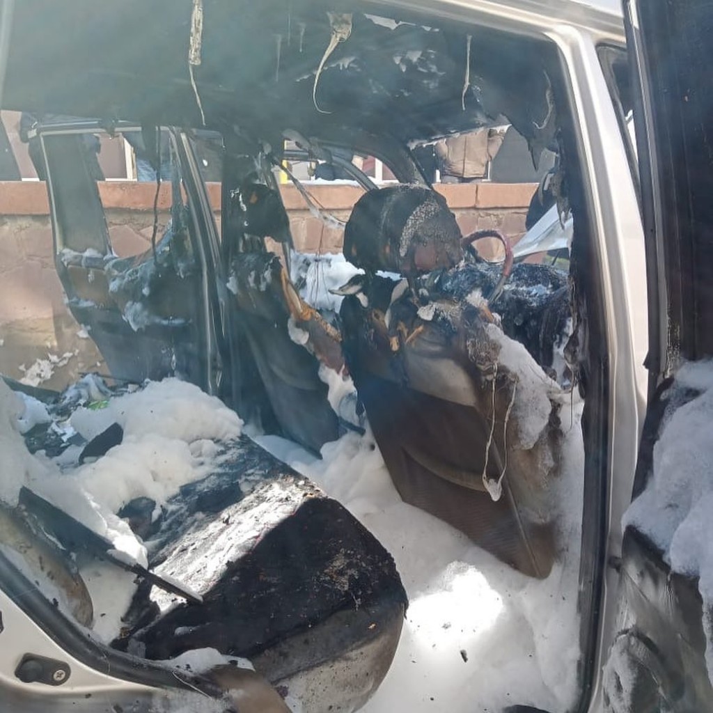 Три машины сгорело за сутки в Карагандинской области