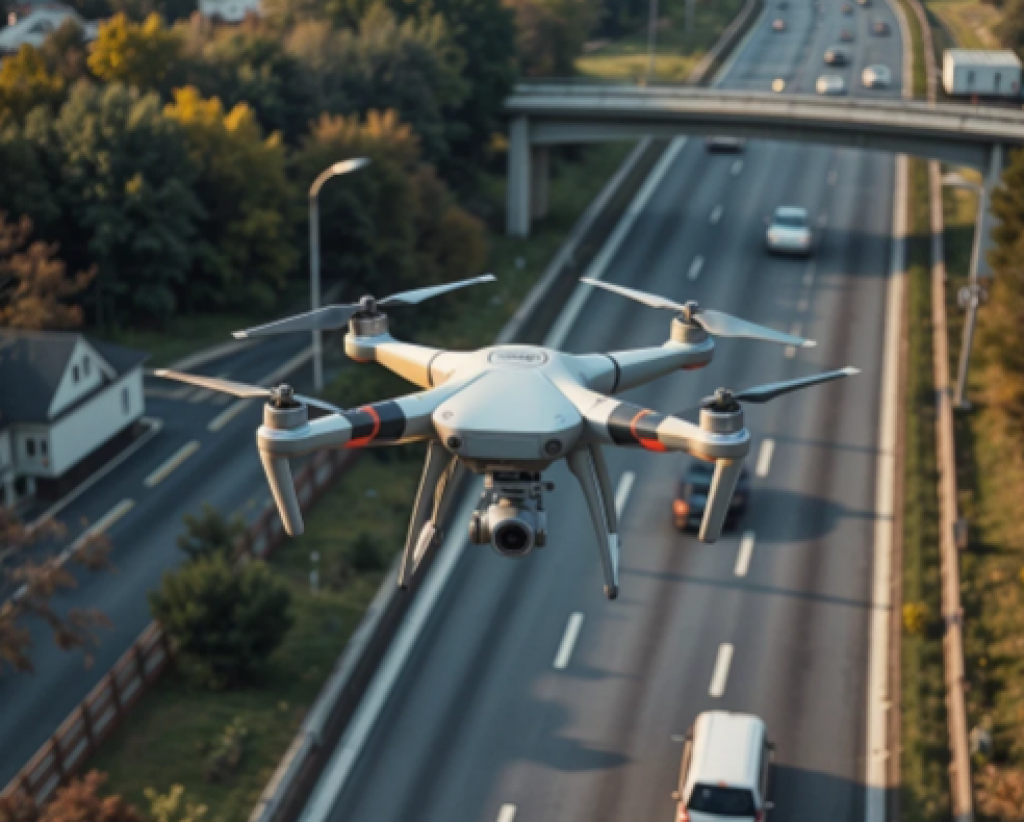 Дроны следят за безопасностью на дорогах Карагандинской области