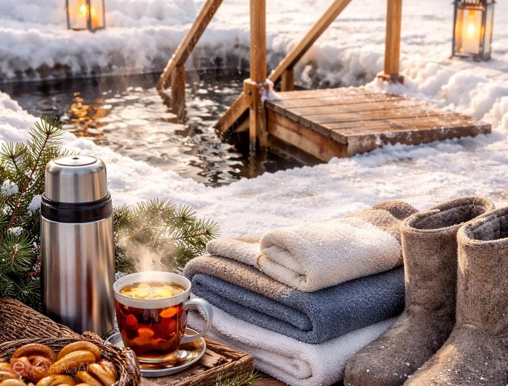 Как безопасно окунаться в прорубь на Крещение: советы жителям Карагандинской области