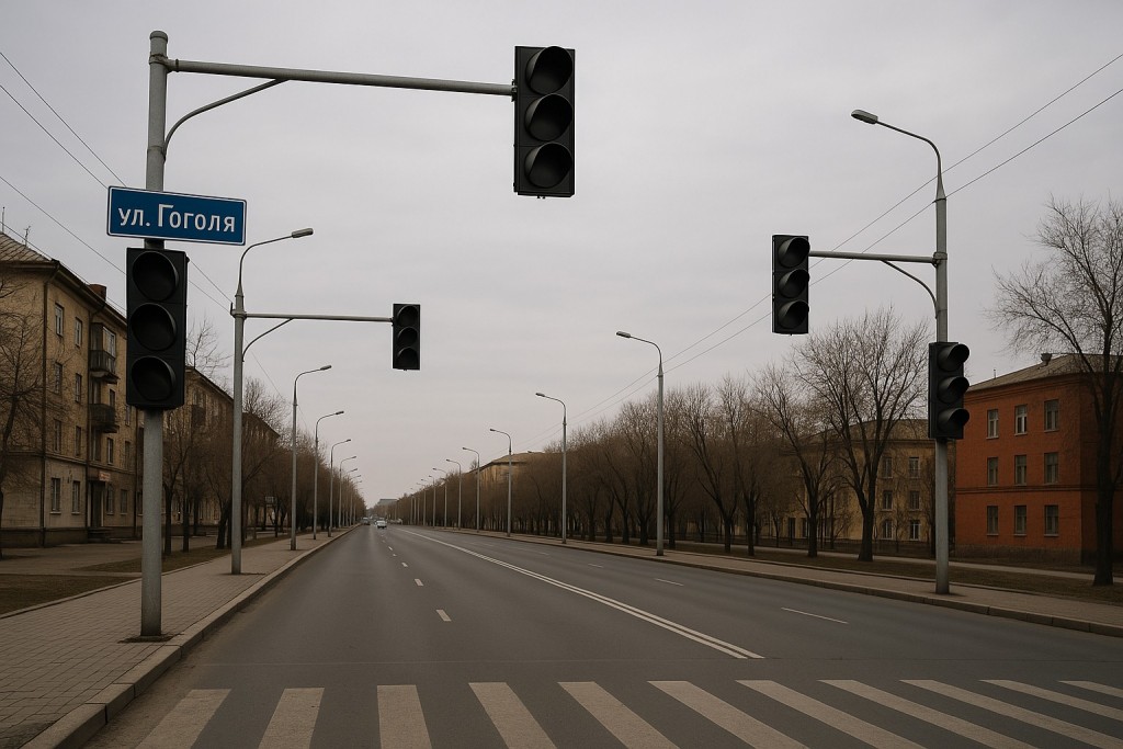 В Караганде на улице Гоголя не работают светофоры