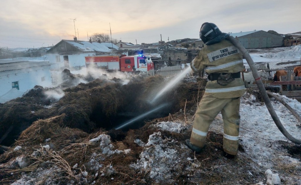 Два пожара за сутки вспыхнули в Шетском районе