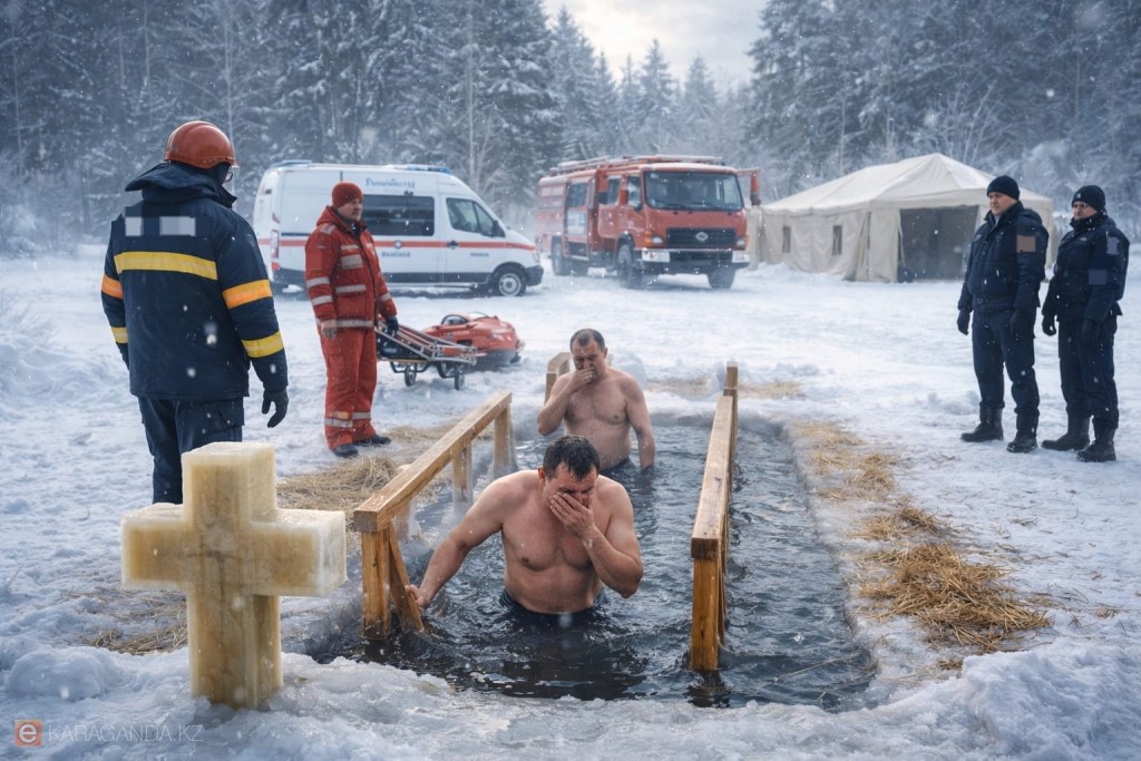 В Карагандинской области организуют 21 место для купаний на Крещение