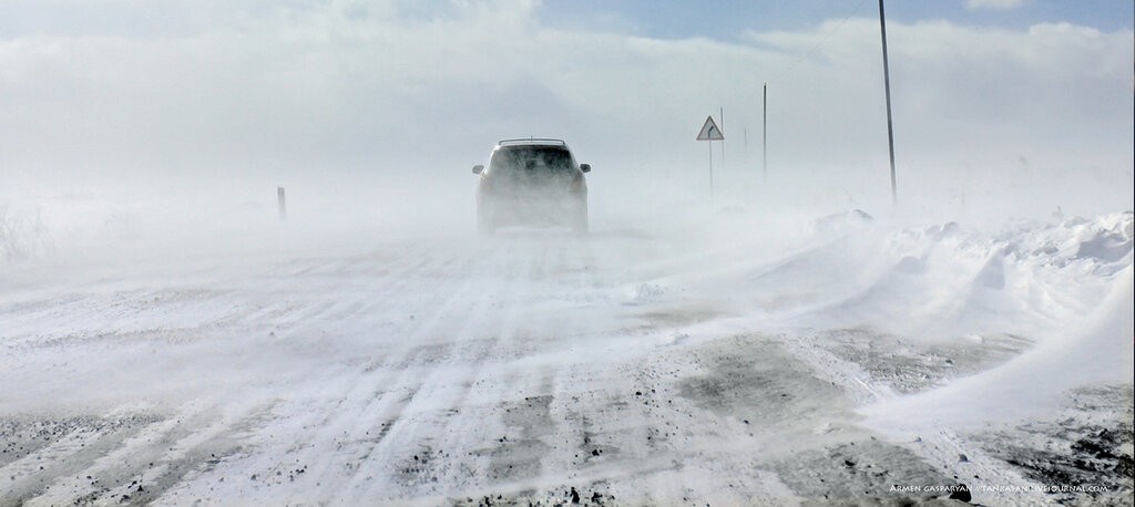 В Карагандинской области усиление ветра и метель