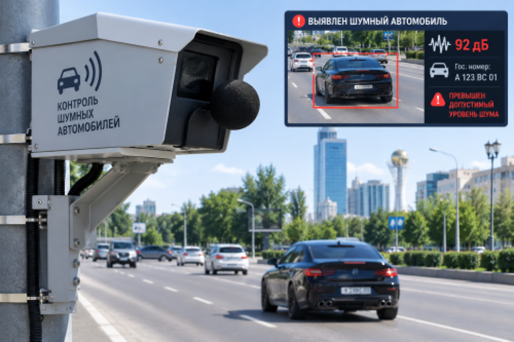 Камеры для выявления шумных автобилей могут появиться в Казахстане