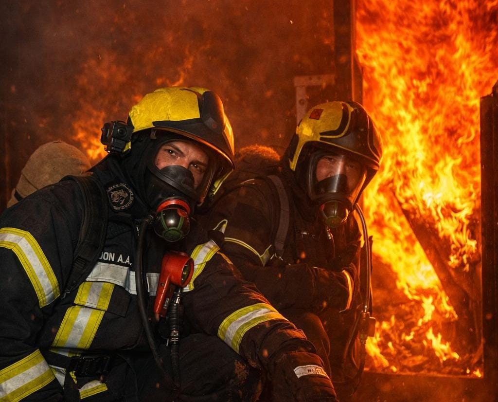 В Карагандинской области спасателей начали тренировать в огневой камере