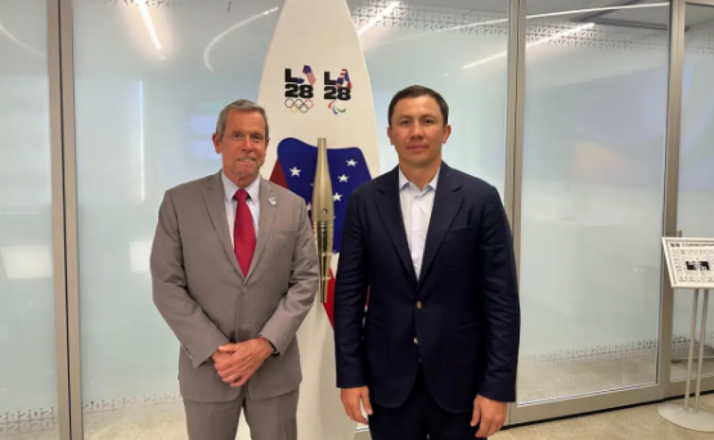 Геннадий Головкин посетил оргкомитет Олимпийских игр 2028 в Лос-Анджелесе