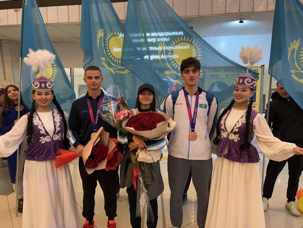 Бронзовые медалисты Азиатских игр вернулись в Караганду