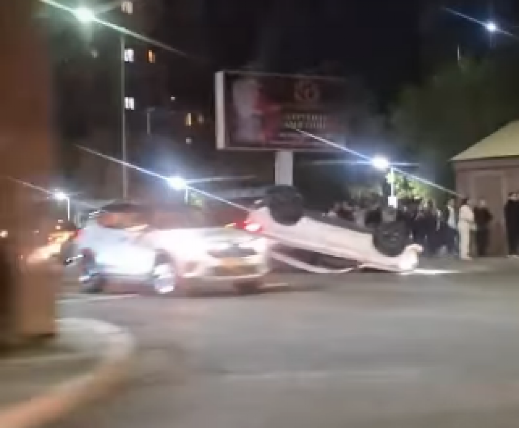 Ещё одно ДТП с переворотом произошло в Караганде