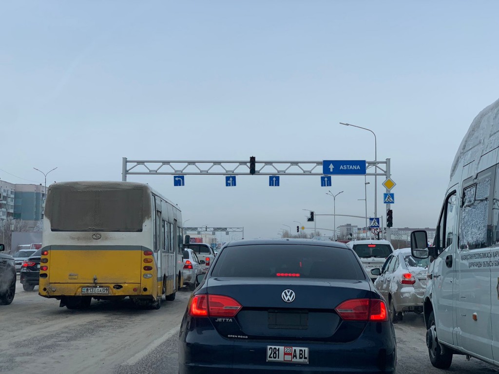 В районе флагштока Караганды несколько часов не работал светофор