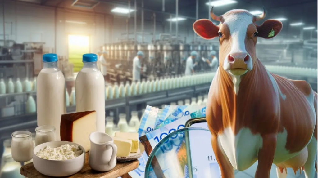 Объем производства молока в Казахстане превысил 104 %