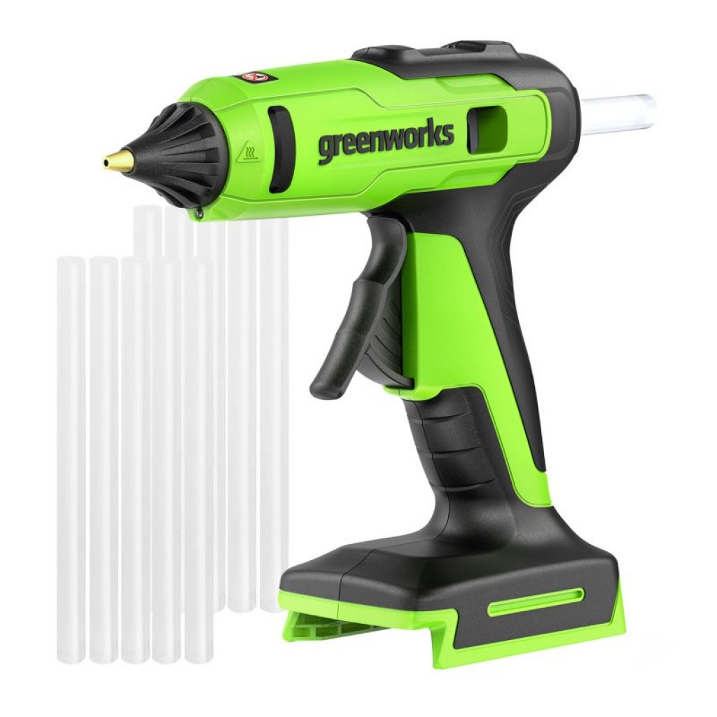 Пистолет клеевой аккумуляторный Greenworks G24GLG