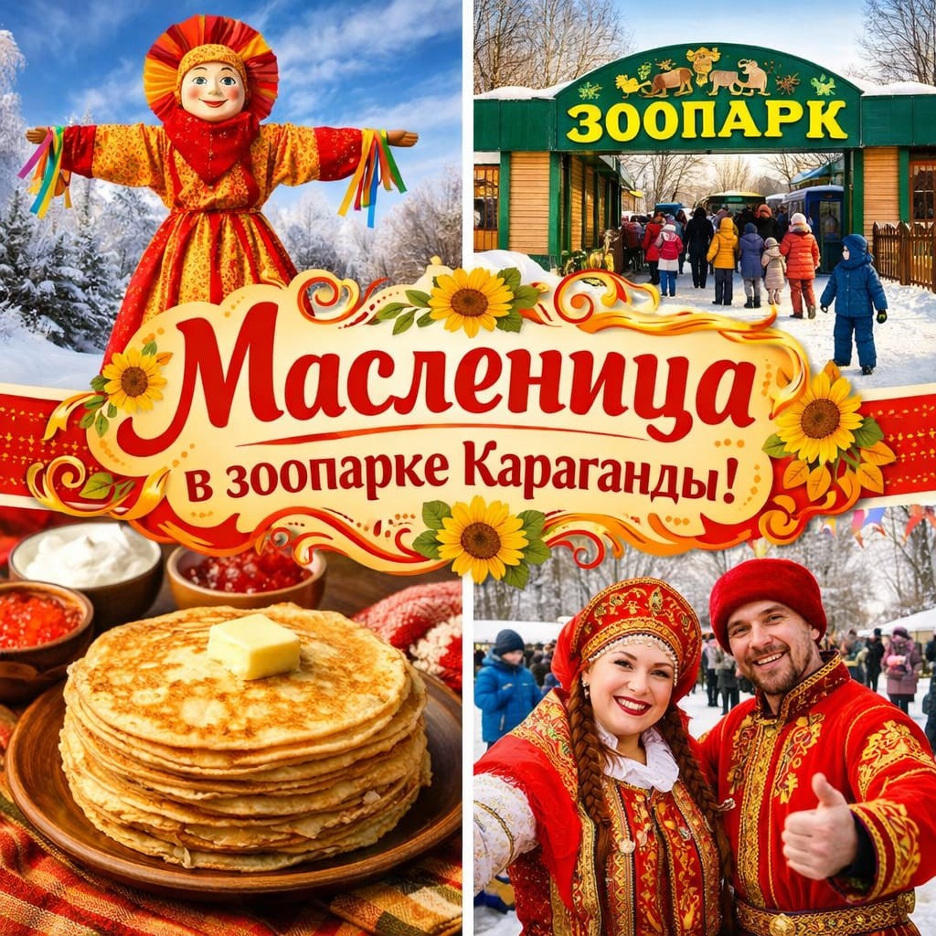 Больше 30 лет традиций: в зоопарке Караганды отпразднуют Масленицу