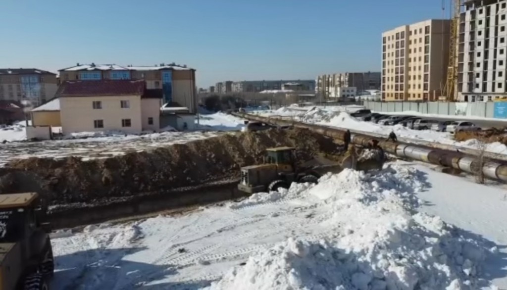 В Караганде строится обводной канал и защитная дамба