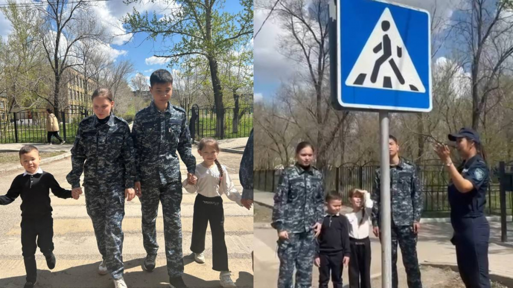 Юные инспекторы помогают полиции в Карагандинской области