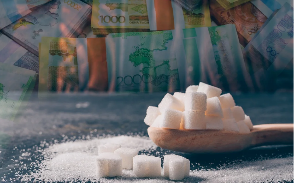 Сколько стоит сахар в городах Казахстана
