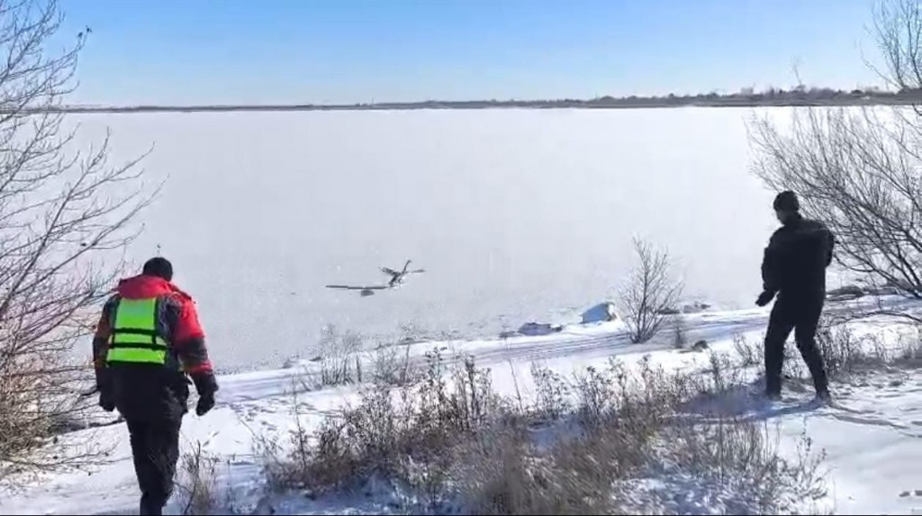 В Караганде спасатели вновь пытались помочь одинокому лебедю: он от помощи «отказался»