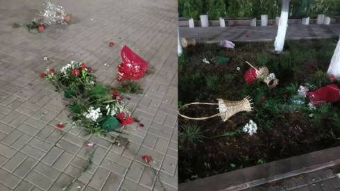 На пять суток арестовали темиртаусца, который раскидал цветы у памятника Неизвестному солдату