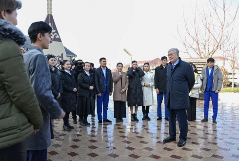 Касым-Жомарт Токаев посетил Дом студентов в Таразе