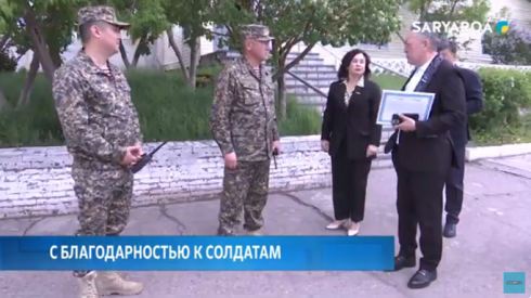 Депутаты Карагандинского областного маслихата впервые посетили воинскую часть 5451