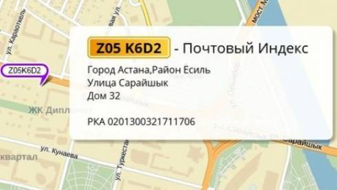 Как будут присваивать почтовые индексы в Казахстане