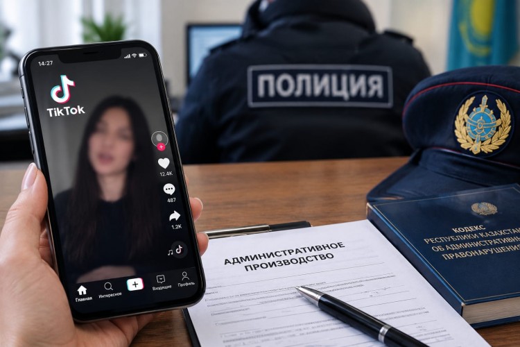Видео в TikTok привлекло внимание полиции: жительницу Карагандинской области оштрафовали