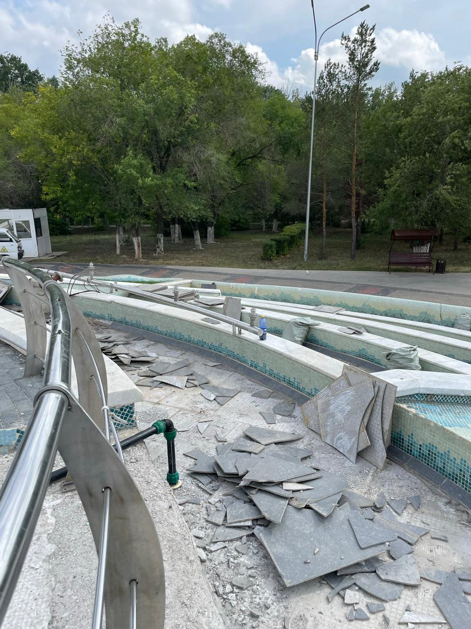 В Караганде в тестовом режиме запустили фонтан «Водный каскад». Караганда  Онлайн